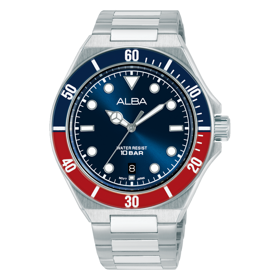 AS9W09X1 Active Blue dial Stainless Steel Quartz Watch