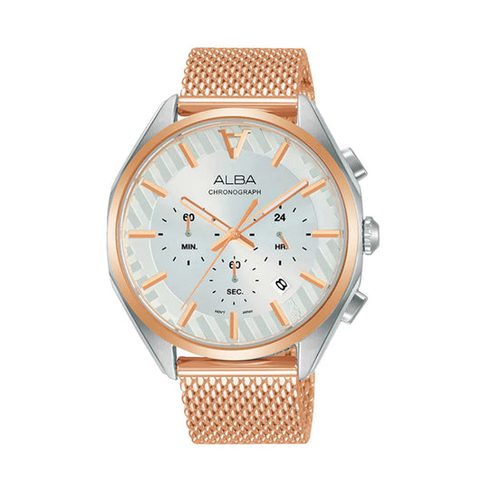 AT3H08X1 Signa Silver Dial Women's Chronograph Watch 38mm