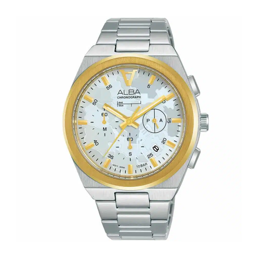 AT3H50X1 Signa Silver White Dial Stainless steal Quartz Watch