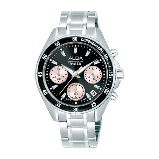 AT3K93X1 Active Black Stainless Steel Quartz Watch