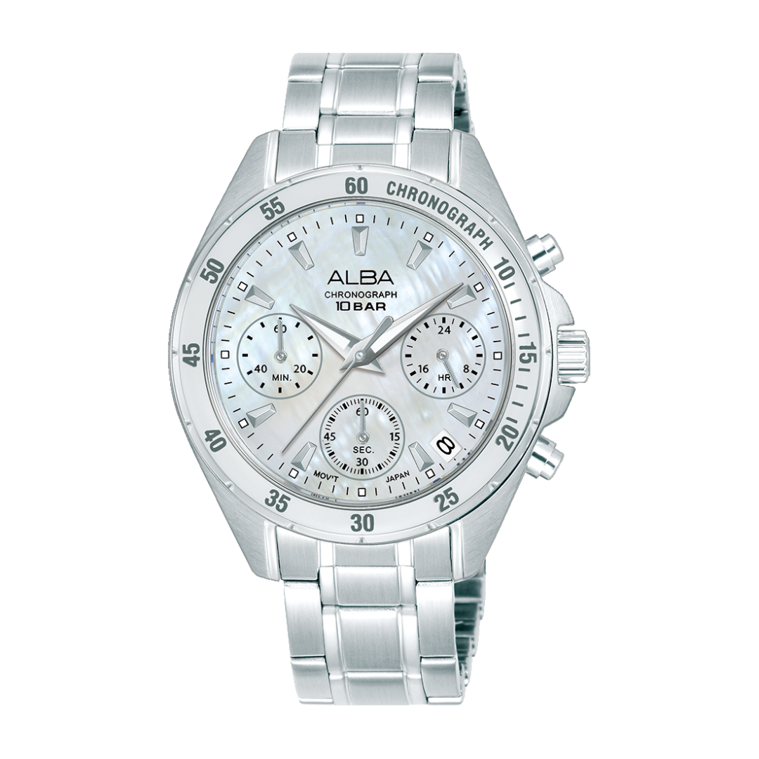 AT3K97X1 Active White Stainless Steel Quartz Watch