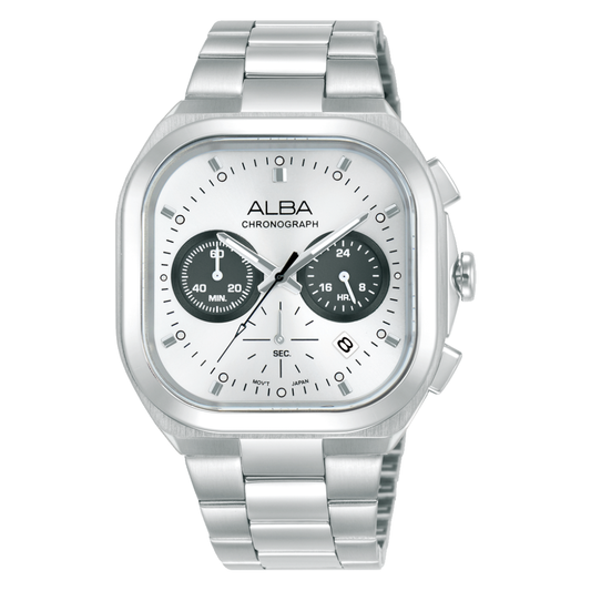 AT3L07X1 Active White dial Stainless Steel Quartz Watch