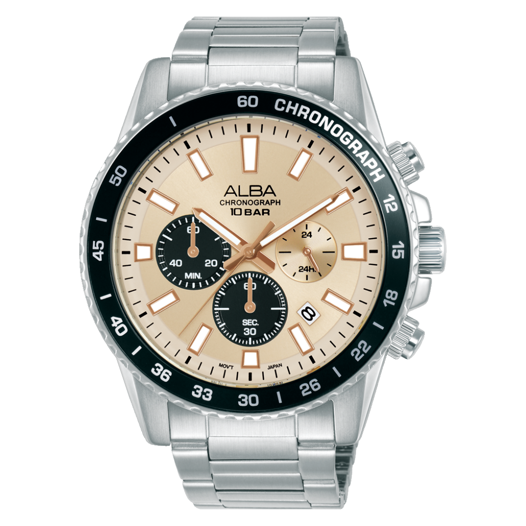 AT3L09X1 Active Ivory dial Stainless Steel Quartz Watch
