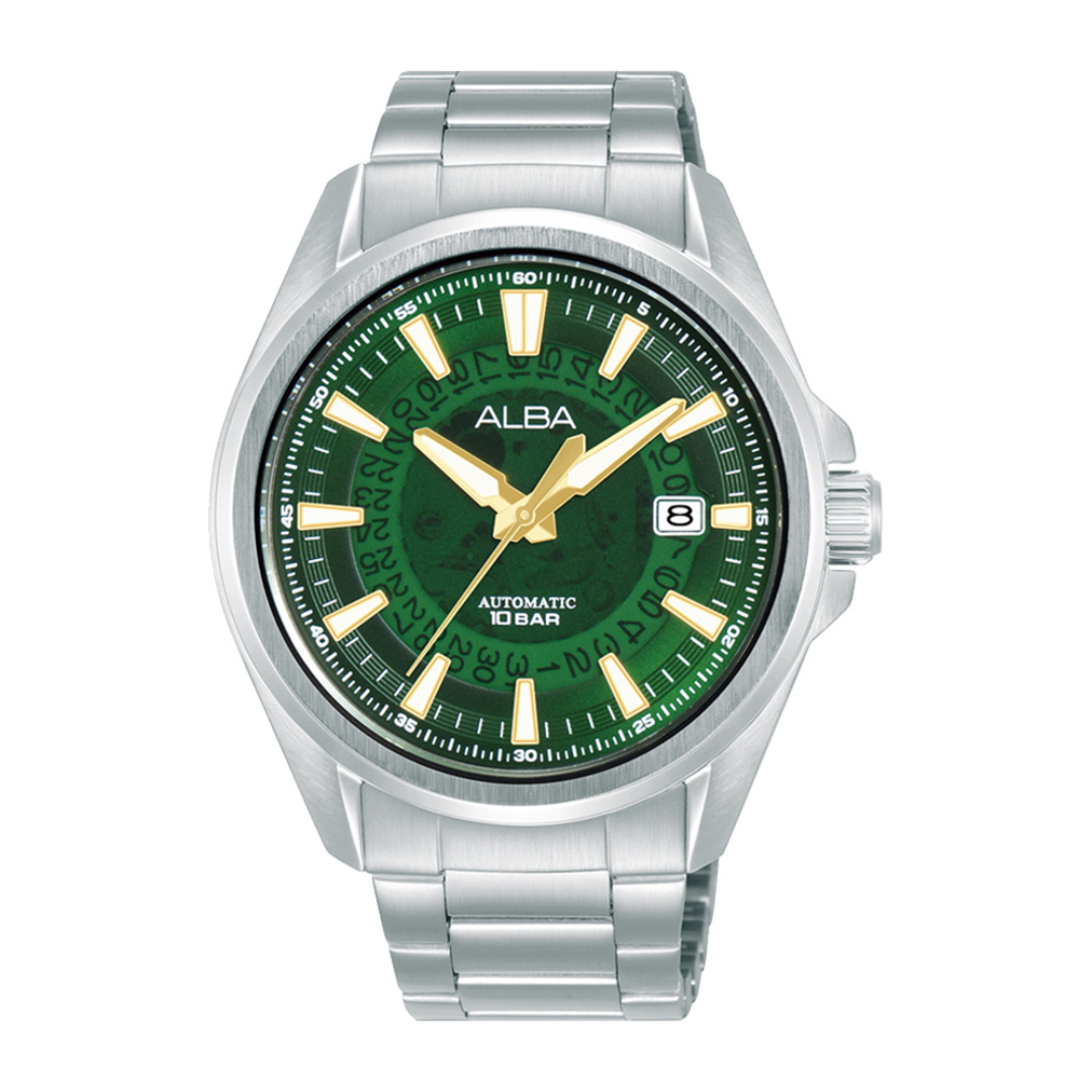 Alba Philippines AU4027X1 Green Dial Stainless Steel Strap Men's Automatic Watch 43mm