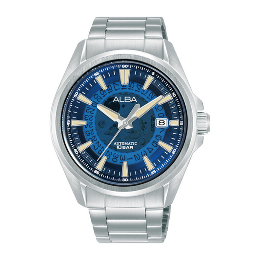 Alba Philippines AU4029X1 Blue Dial Stainless Steel Strap Men's Automatic Watch 43mm