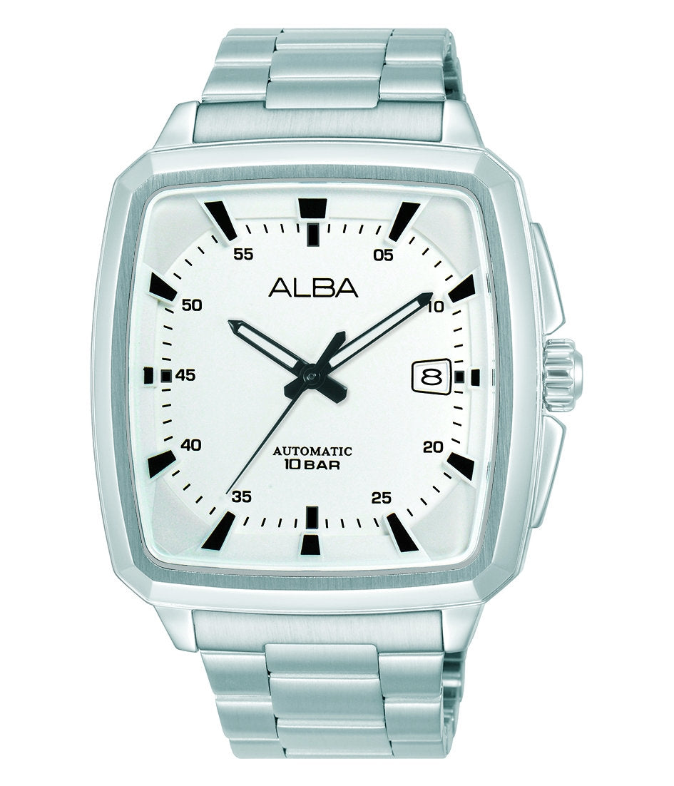 Alba Philippines AU4045X1 MECHANICAL Silver Dial Men's Automatic Watch 49mm