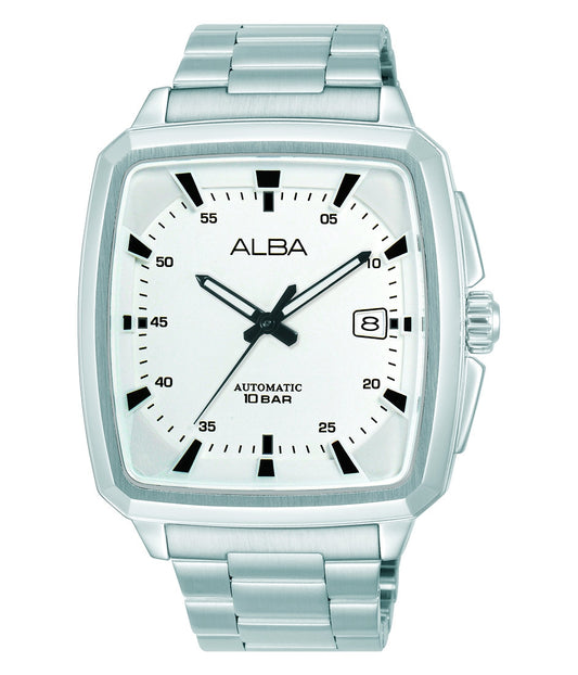 Alba Philippines AU4045X1 MECHANICAL Silver Dial Men's Automatic Watch 49mm