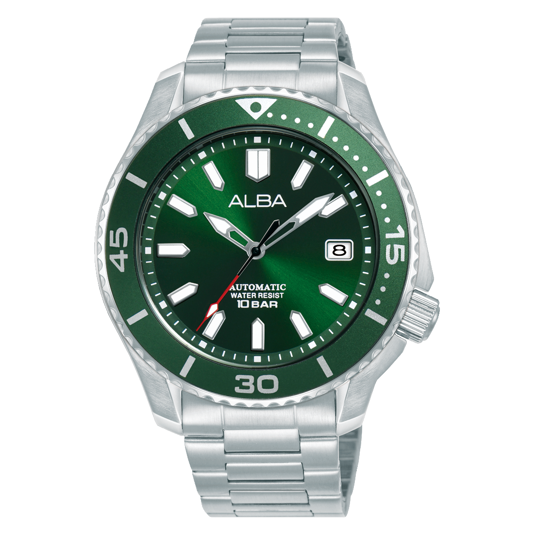 AU4087X1 Mechanical Green Dial Stainless Steel Automatic Watch