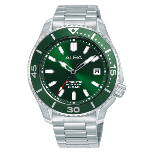 AU4087X1 Mechanical Green Dial Stainless Steel Automatic Watch