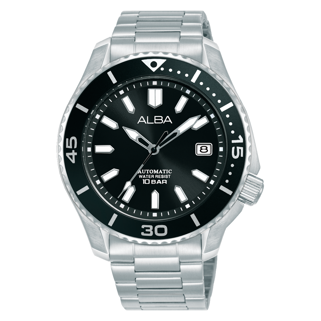 AU4091X1 Mechanical Black Dial Stainless Steel Automatic Watch