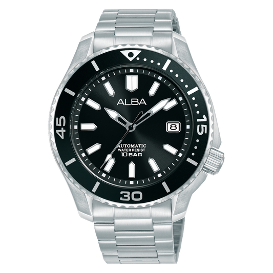AU4091X1 Mechanical Black Dial Stainless Steel Automatic Watch