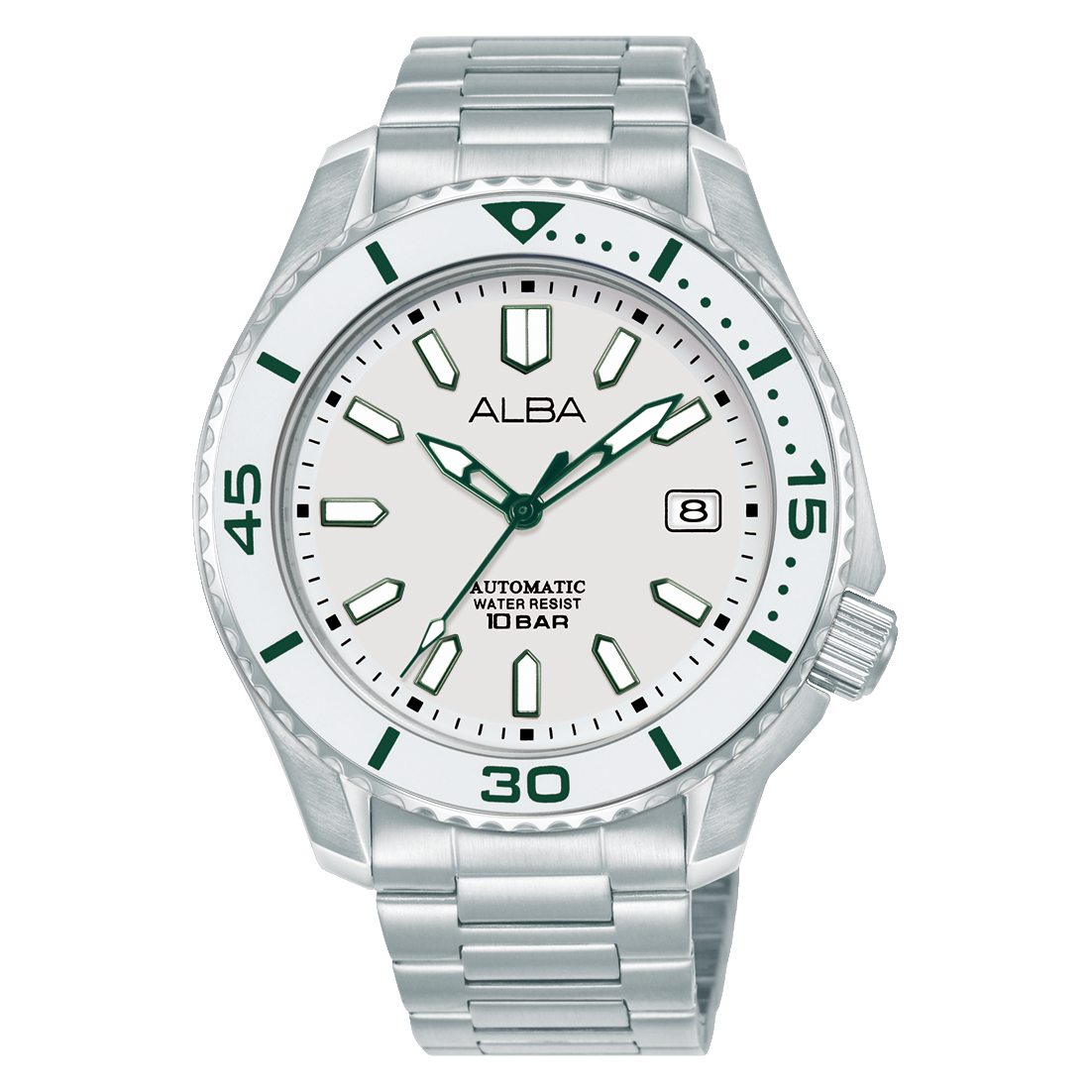 AU4093X1 Mechanical White Dial Stainless Steel Automatic Watch