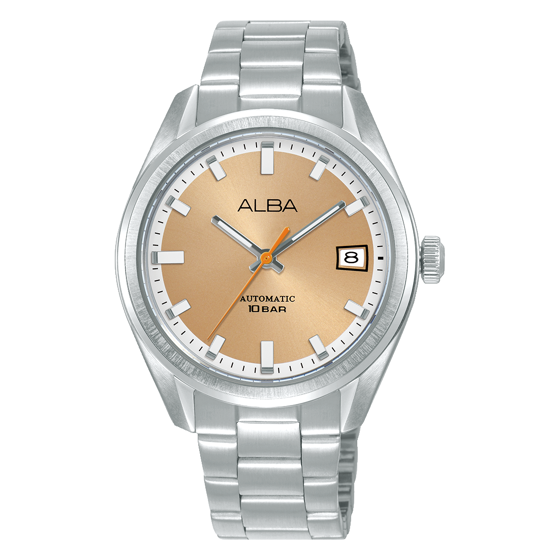 AU4103X1 Mechanical Orange Dial Stainless Steel Automatic Watch