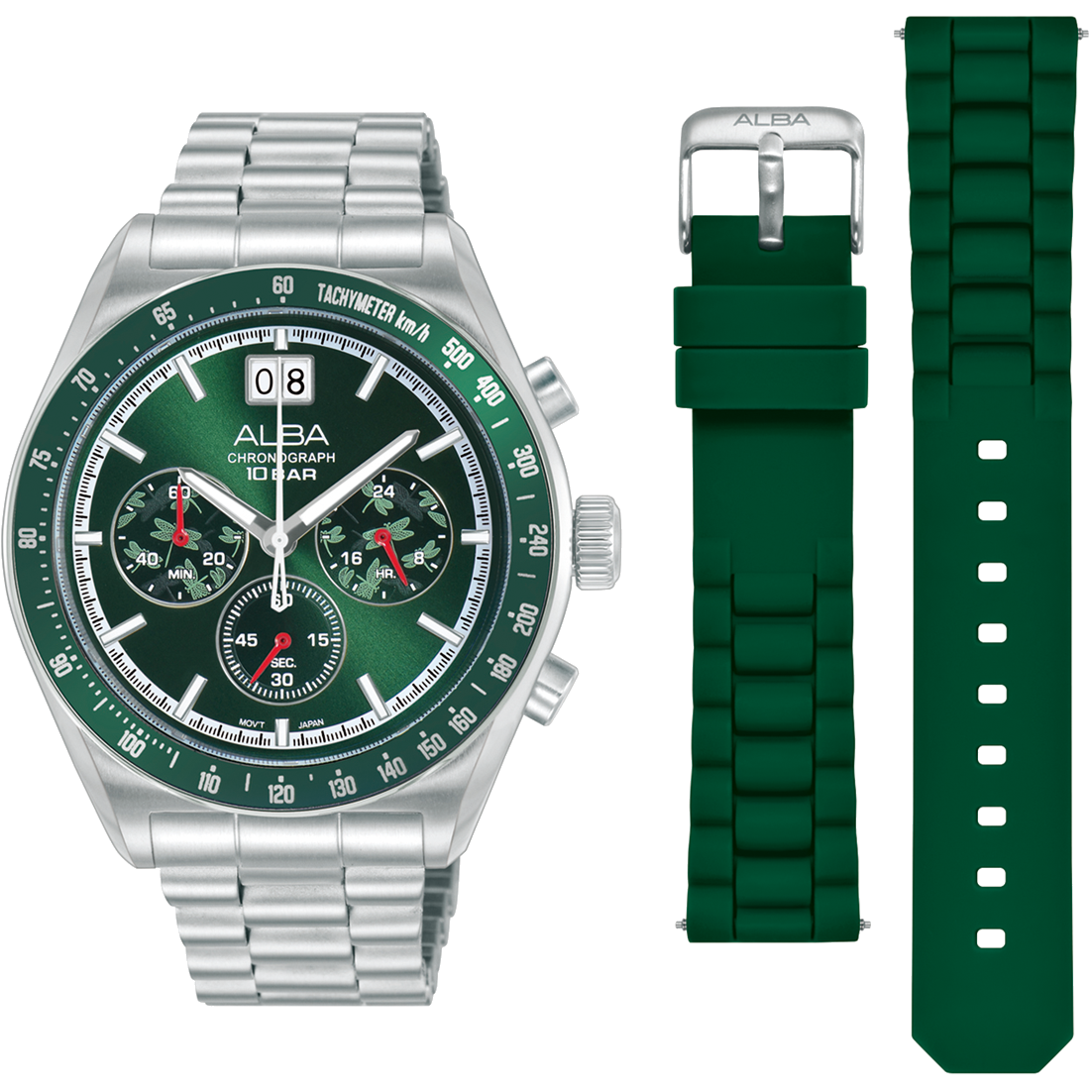 AU5027X2 Signa Green Dial Stainless Steel Quartz Watch