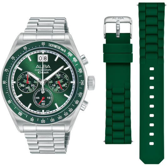AU5027X2 Signa Green Dial Stainless Steel Quartz Watch