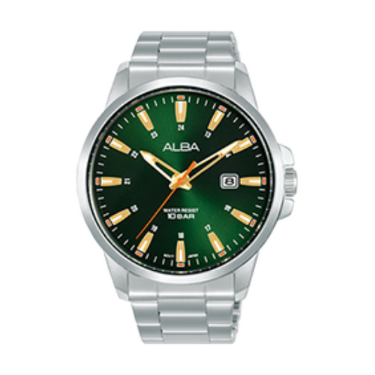 Alba Philippines AS9Q53X1 Active Green Dial Men's Quartz Watch 43mm