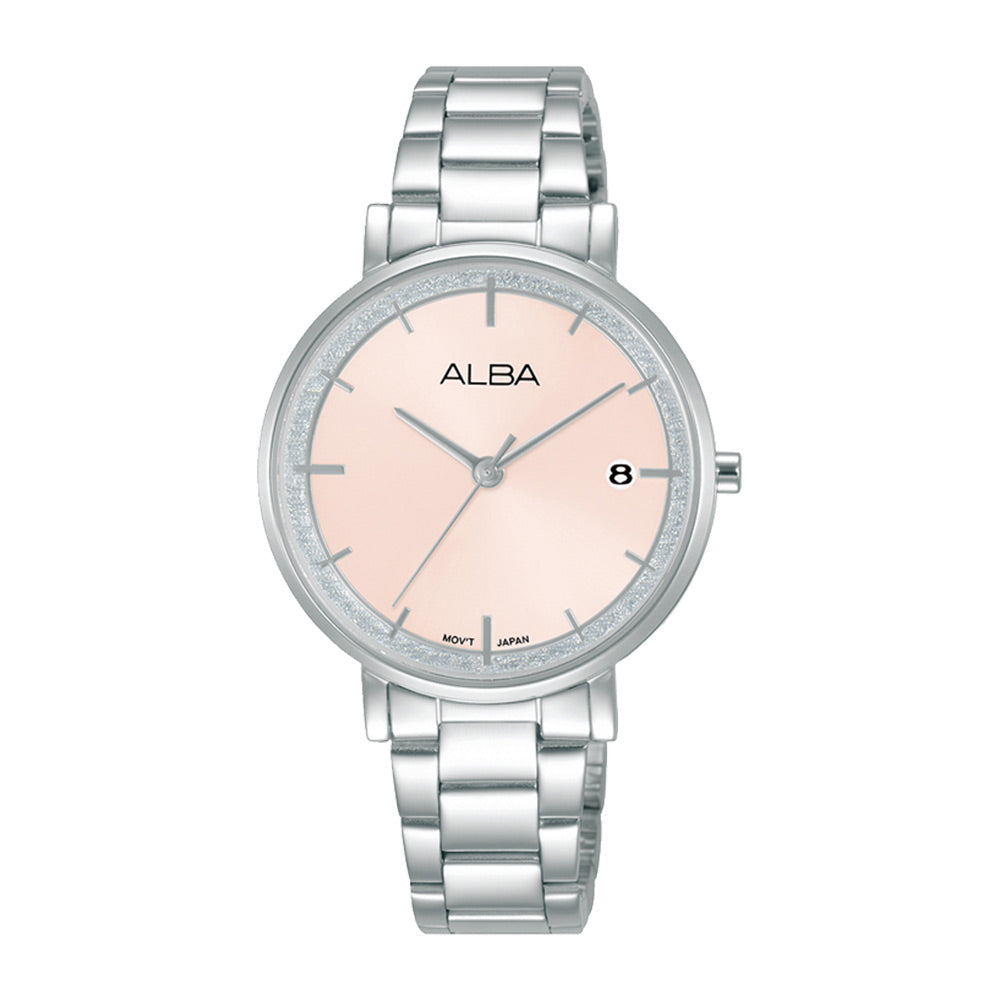 Alba Philippines AG8M77X1 Fashion Pink Dial Women's Quartz Watch 32mm