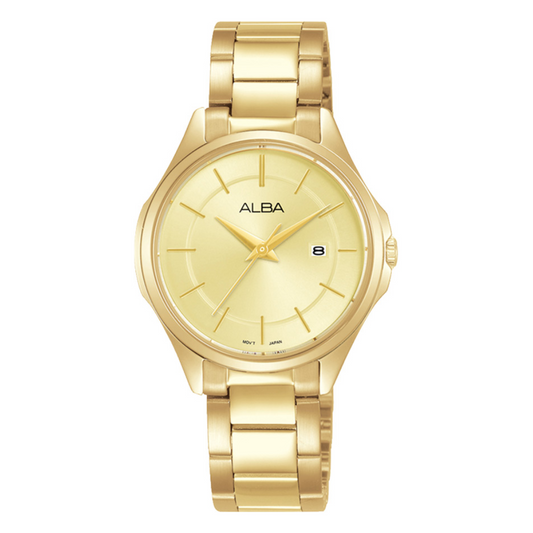 Alba Philippines AH7BA0X1 Prestige Gold Dial Women's Quartz Watch 30mm