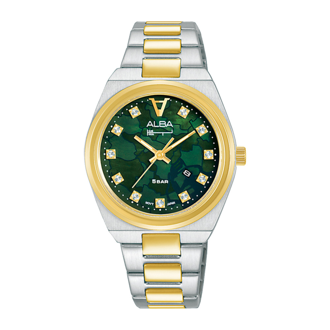Alba Philippines AH7Y14X1 Signa Green Dial Women's Quartz Watch 32mm
