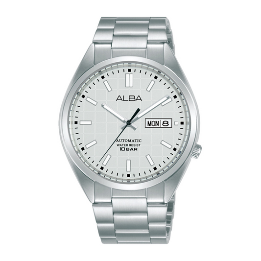 Alba Philippines AL4329X1 Mechanical Silver Dial Men's Automatic Watch 41mm