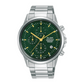 Alba Philippines Prestige AM3863X1 Green Dial Men's Chronograph Watch 42mm