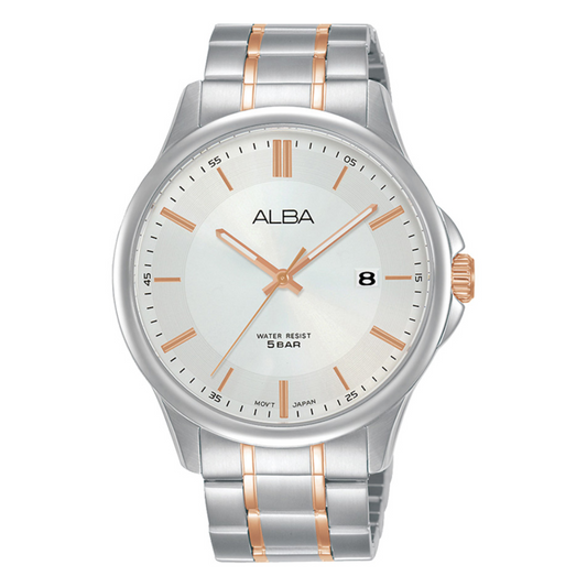 Alba Philippines AS9L33X1 Prestige Silver Dial Men's Quartz Watch 41mm