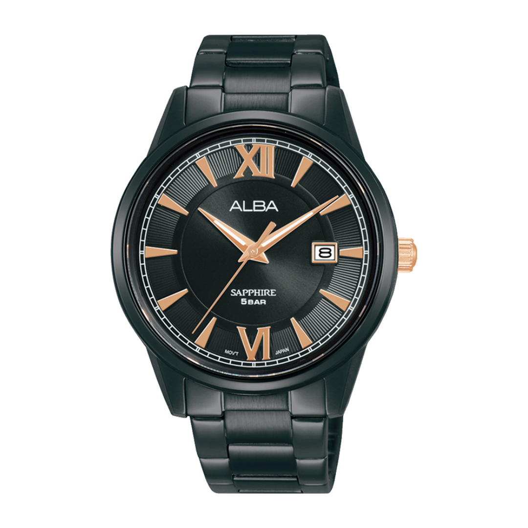 Alba Philippines AS9N67X1 Prestige Black Dial Men's Quartz Watch 41mm