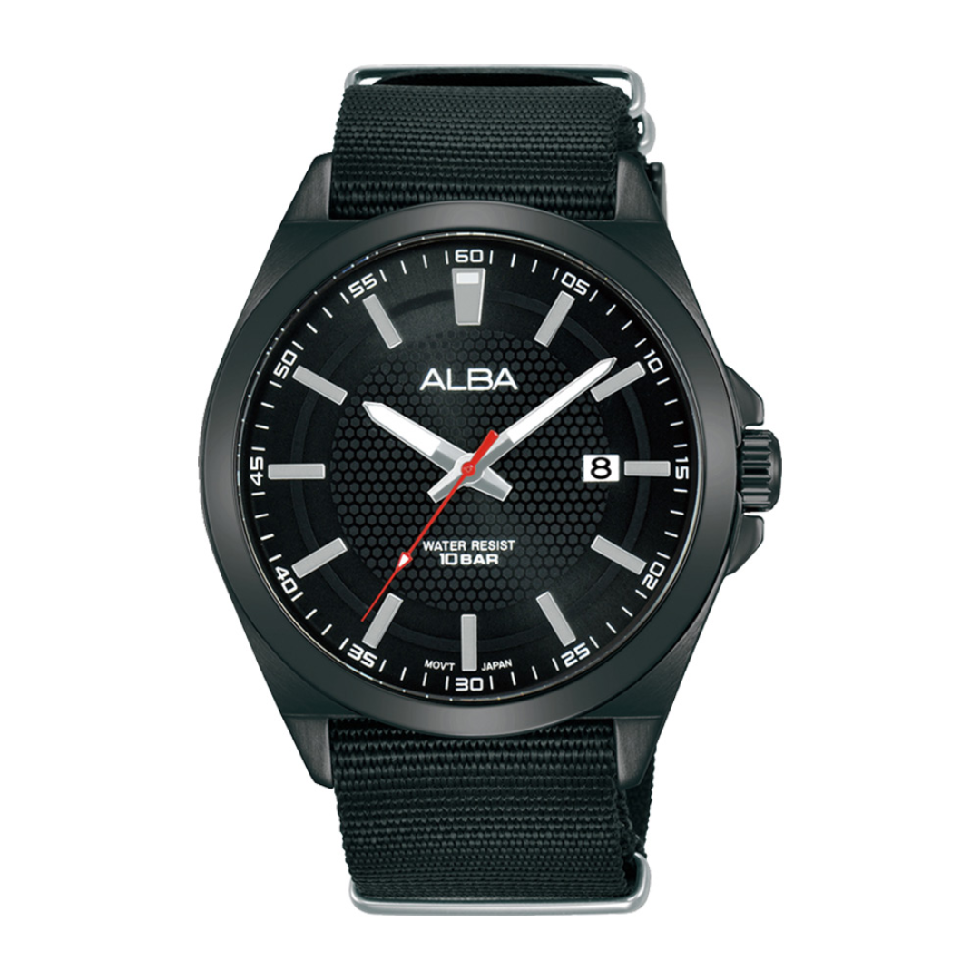 Alba Philippines AS9P19X1 Active Black Dial Men's Quartz Watch 42mm