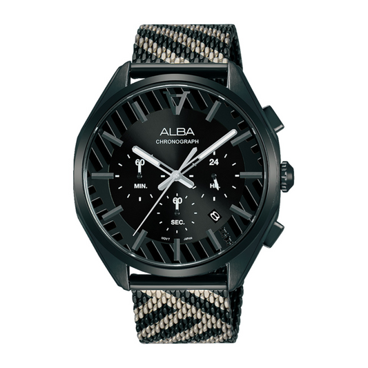 Alba Philippines AT3H07X1 Signa Black Dial Women's Chronograph Watch 38mm