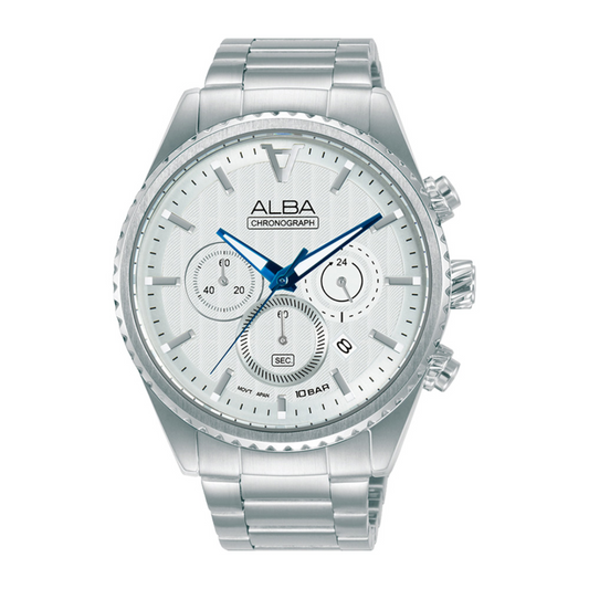Alba Philippines AT3H89X1 Signa White Dial Men's Quartz Watch 43mm