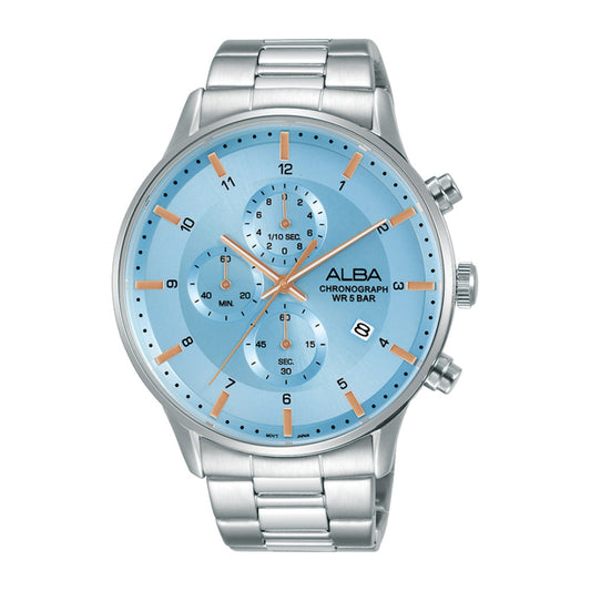 Alba Philippines Prestige AM3763X1 Blue Dial Men's Quartz Watch 44mm
