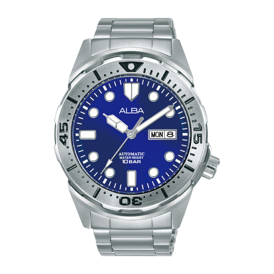Alba Philippines AL4373X1 Mechanical Blue Dial Men's Automatic Watch 42.4mm