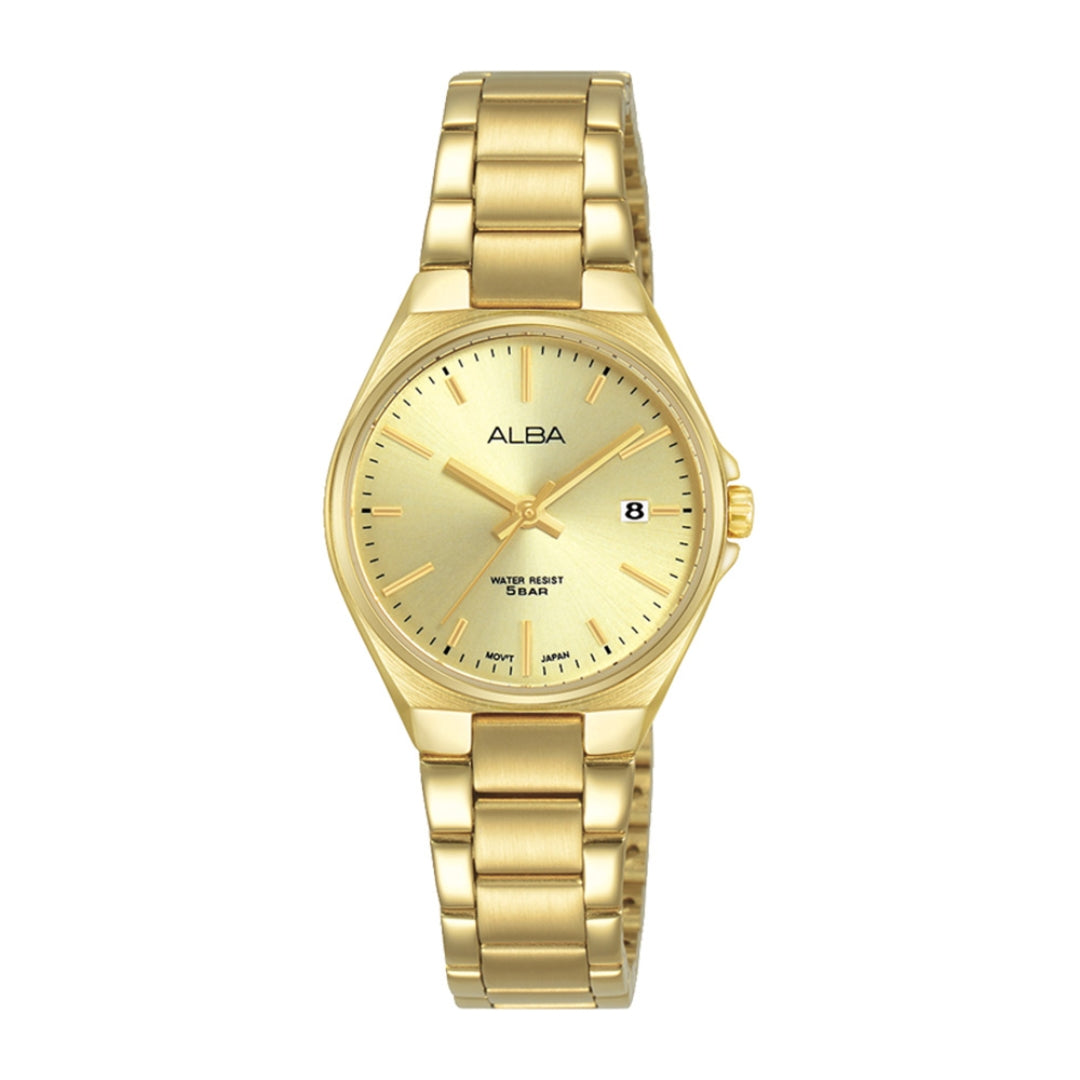 Alba Philippines AH7BB4X1 Prestige Gold  Dial Women's Quartz Watch 26 mm