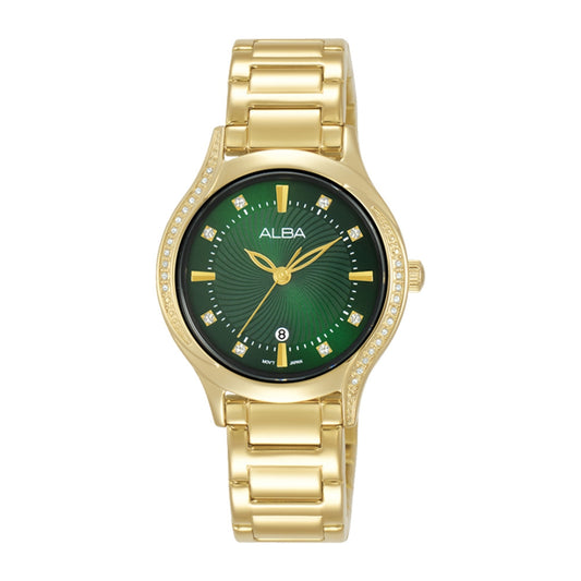 Alba Philippines AH7BD6X1 Fashion Green Dial Women's Quartz Watch 30mm