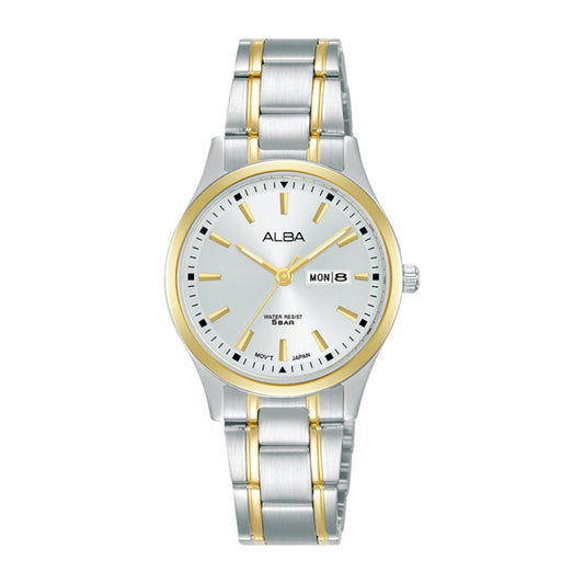 Alba Philippines Prestige AN8046X1 Silver Dial Women's Quartz Watch 28mm
