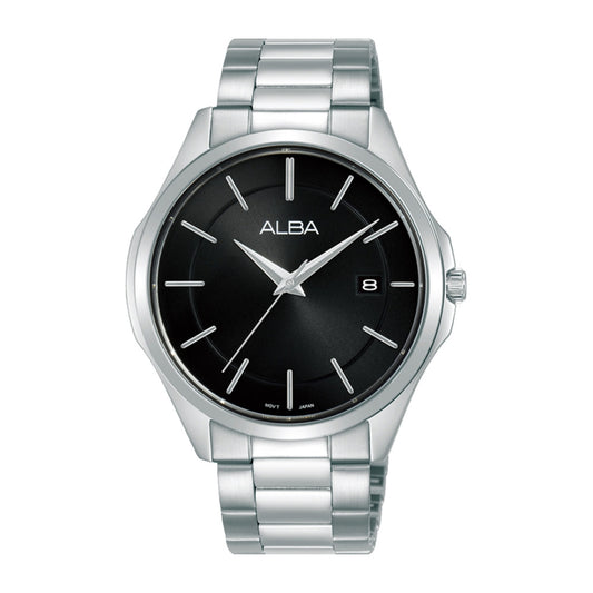 Alba Philippines AS9P73X1 Prestige Black Dial Men's Quartz Watch 40mm
