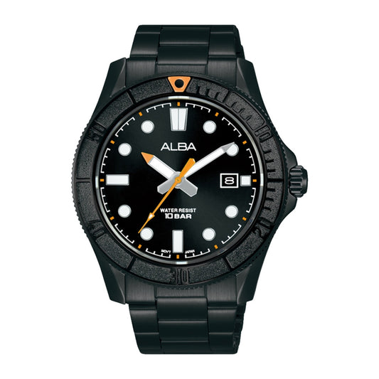Alba Philippines AS9P95X1 Active Black Dial Men's Quartz Watch 43mm