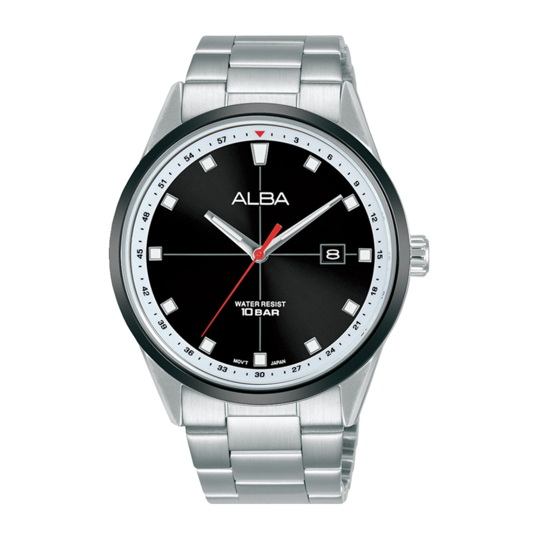 Alba Philippines AS9Q27X1 Active Black Dial Men's Quartz Watch 43mm